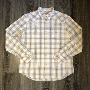 Size M: Lucky Brand Pearl Snap Button Up Shirt